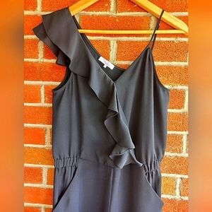 Sz2💕Jumpsuit Parker Womens Addison Sleeveless Ruffle